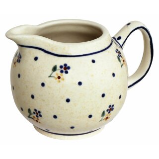 Spherical cream jug 0.25 litres with handle decor 111