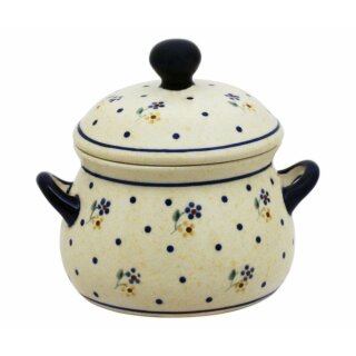 Marmelade pot with handle and cover decor 111