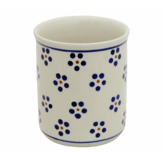 Bunzlauer Keramik Becher ohne Henkel / Zahnputzbecher, H = 9,2 cm, V = 0,25 Liter, Dekor 1