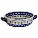 0.25 litres round casserole dish with interior decor and...