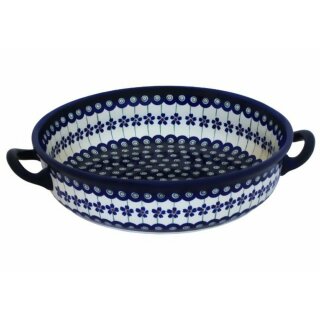 1.7 litres casserole dish with round interior decoration with handle Ø=26.4 cm decor 166a