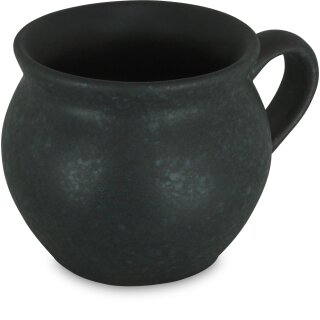 Large sphere mug with a capacity of 0.35 litres what is also called bohemian cup in the decor zielon