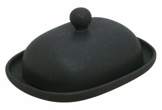 Rustic oval butter dish decor zielon