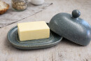 Oval butter dish for 250g (1 piece of butter) Pattern ZIELON
