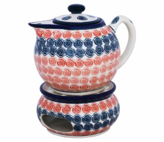 1.0 Liter modern teapot with warmer pattern 943a
