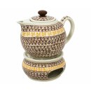 Modern 1.0 liters teapot with warmer in the Decor 973