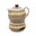 Stövchen mit moderne Teekanne 1.0L, Dekor 973