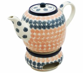 Teekanne mit Stövchen 1.5L, Dekor 943a