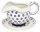 Gravy boat / sauce bowl with plate v=0.5 litres decor 225