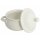 Soup cup with handle and cover in the decor creme