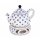 1,5 Liter stattliche Teekanne mit Stövchen Dekor 225