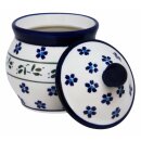 Round storage box with cover in the decor 163a