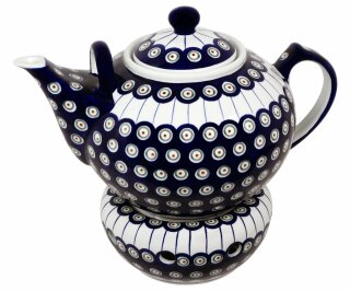 Teapot XXL 2.9 litres + warmer decor 42