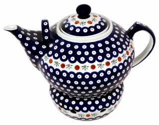 Teapot XXL 2.9 litres + warmer decor 42
