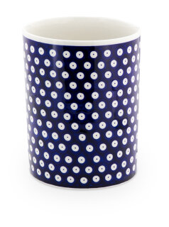 Vase with blue-eye decor