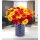 Vase with blue-eye decor