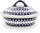 Casserole with lid small 1.2 litres decor 8