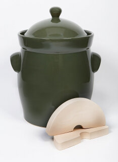 Gärtopf 15,0 Liter olive-grün
