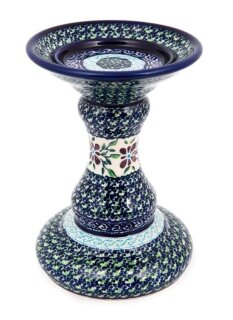 Kerzenhalter Ø13,1cm, H19,0cm für Stumpenkerzen bis Ø8cm, Dekor DU121