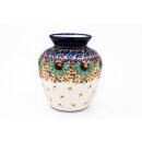 Pharaonic vase in decor art-297 with a white upper boarder
