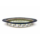 Large oval casserole dish 43x25.5x5.7cm decor DU163