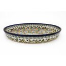 Oval baking dish decorated in the decor DU182