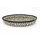 Oval baking dish decorated in the decor DU182