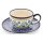Coffee or tee cup with saucer in the decor 1154a