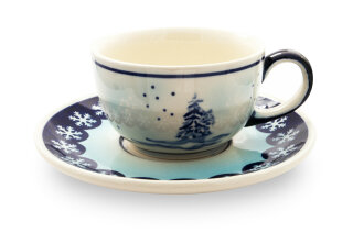 210 ml cup with a saucer, Ø 9,8/16,00 cm, H 6,0/1,8 cm, pattern DU11