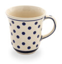 Curved formed mug with a capacity of 0.35 litres in the...