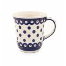 Curved formed mug with a capacity of 0.35 litres in the...