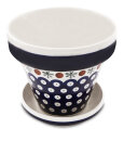 Flower pot with U-shaped bowl size 3 h=11.8/2.8cm...