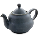 1.5 litre teapot with bulbous silhouette on two levels,...