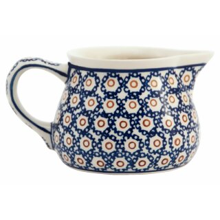 Large cream jug 0.40 litres with handle decor 225