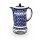 Bunzlauer Keramik Kaffeekanne 1.25L mit Stövchen, Dekor 41