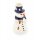Snowman candlestick Ø=8.0 cm h=16.0 cm decor 82
