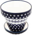 Flower pot with U-shaped bowl size 3 h=11.8/2.8cm...