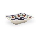 Bunzlauer Keramik Sushi- Sojasoßen Teller, Dekor 41