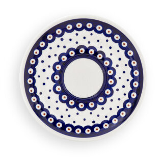 Saucer Ø 16.0 cm, H 1.80 cm, Pattern 28 – Cup base Ø 5.30 cm