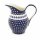 Bunzlauer Keramik Wasserkaraffe 1,7L Ø=14,8cm, H=21,0cm, Dekor 166a