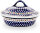 Casserole with lid small 1.2 litres decor 41