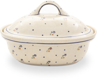 Casserole with lid small 1.2 litres decor 111