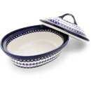 Casserole with lid small 1.2 litres decor 166a