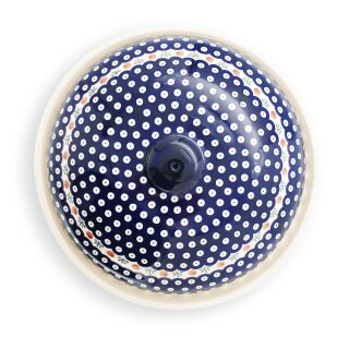 Bunzlauer Keramik Brottopf mit Deckel rund, 36,5 x 23,0 cm, Dekor 41