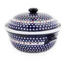 Bread pot with lid round 36.5 x 23.0 cm pattern 41