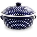 Bread pot with lid round 36.5 x 23.0 cm pattern 42