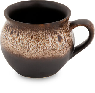 320 ml  großer, runder Kugelbecher,Größe L, H 9,0 cm, Ø 8,5 cm, Dekor ZACIEK