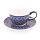 210 ml cup with a saucer, Ø 9,8/16,00 cm, H 6,0/1,8 cm, pattern 120