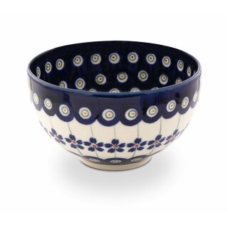 Bunzlauer Keramik Sushi- Ingwer/Reis Schüssel mit Innendekor, Dekor 166a