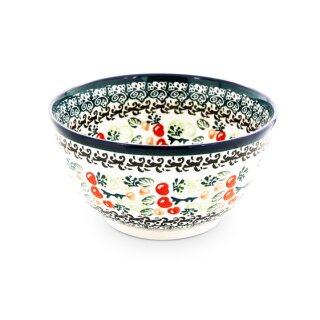 Lovely bowl in summer-decor decorated in- and outside by hand